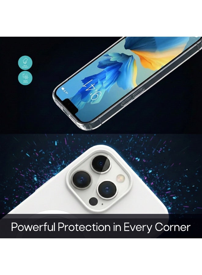 Aztech Original iPhone 16 Pro Max Case with Camera Control Cover TPU Hybrid Series Clear Design with Military Grade Drop Protection Shock Absorbing Air Guard Corners MagSafe Compatible Transparent Back Raised Camera and Screen Edges Slim Lightweight Protective iPhone 16 Pro Max Case - Image 3